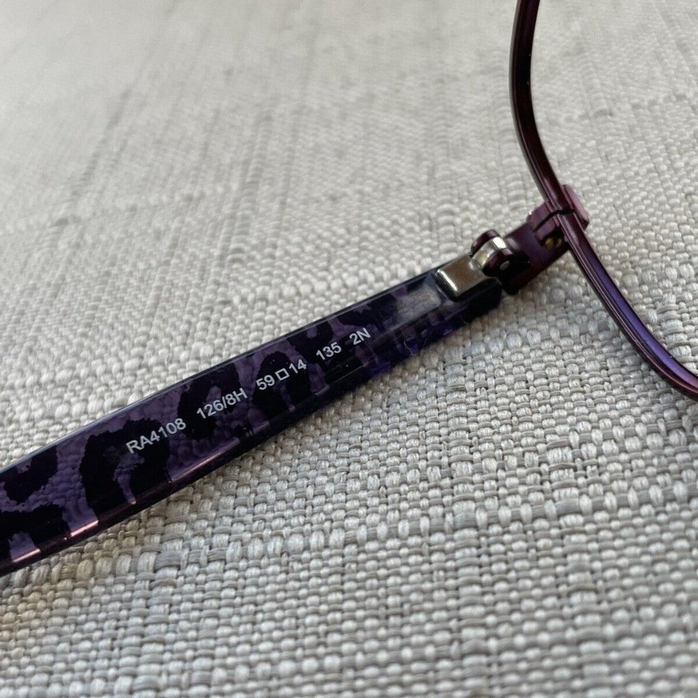 Ralph Lauren Women Eyeglasses/Sunglasses Frame Purple Tone Glasses - Picture 7 of 12